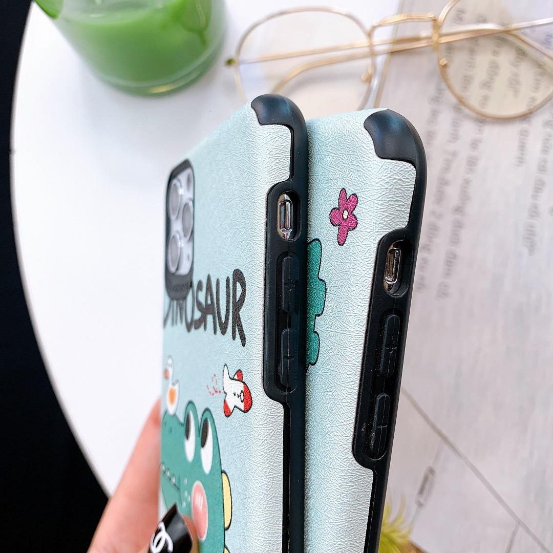 Ốp Lưng Da IMD Dino x Duck