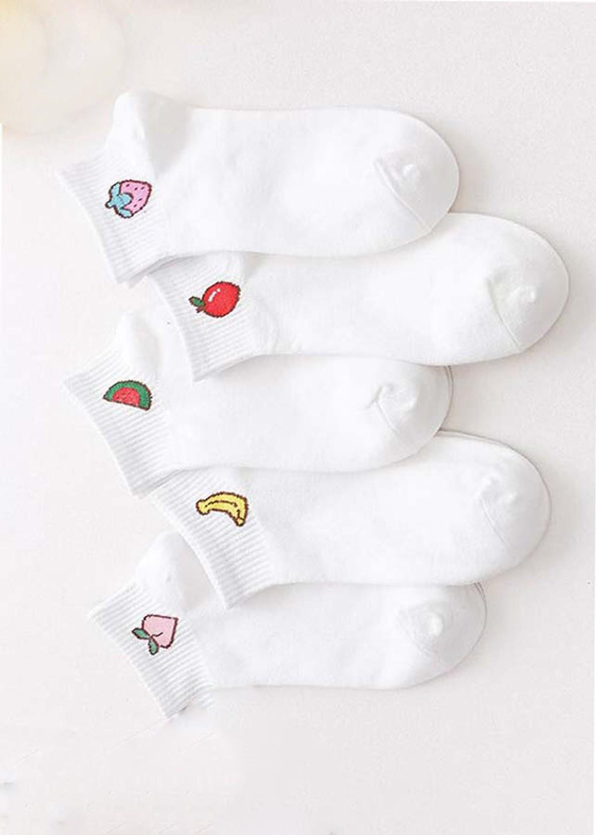 Combo 5 đôi tất hoa quả nữ siêu xinh