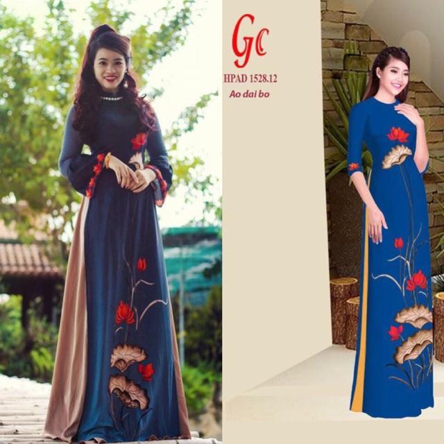 [HCM]Vải áo dài hoa sen