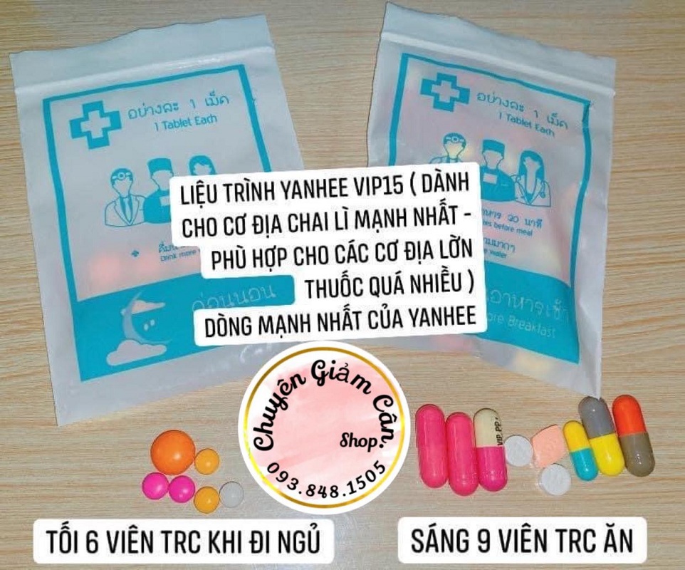 1 Tuần Giảm Cân Cấp Tốc Vip 15 Thái Lan giảm 3-6kg