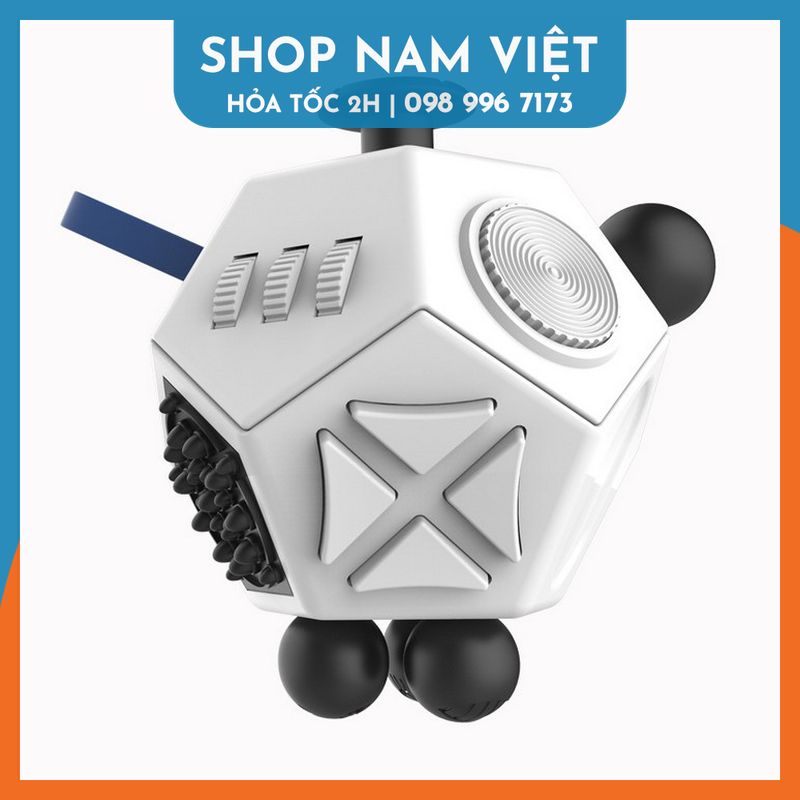 Fidget cube thế hệ 2 12 mặt – nhiều màu
