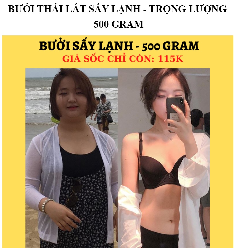 Bưởi thái lát sấy lạnh 500 gram