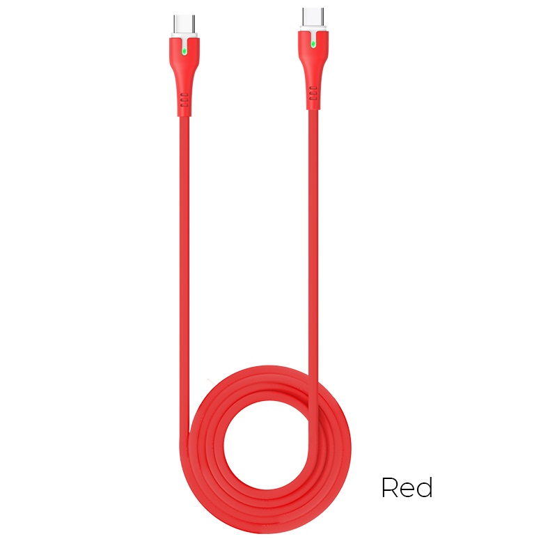 Cáp Sạc Nhanh Đầu TypeC ra TypeC Hoco X45 Surplus - Có Đèn Led Báo Sạc - TypeC To TypeC