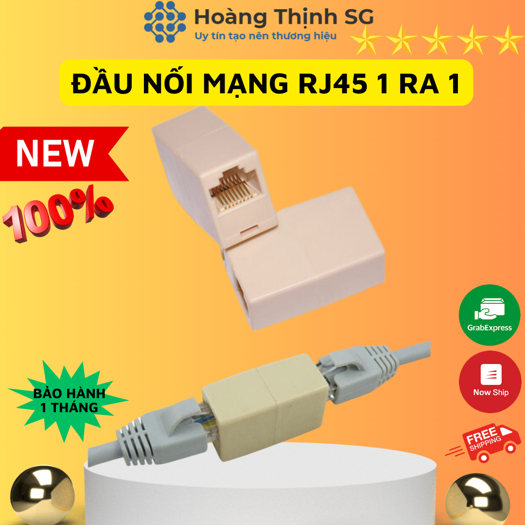 RJ45 network Lan 1 to 2 connector 1 to 1 RJ45 network cable connector, 1 month warranty