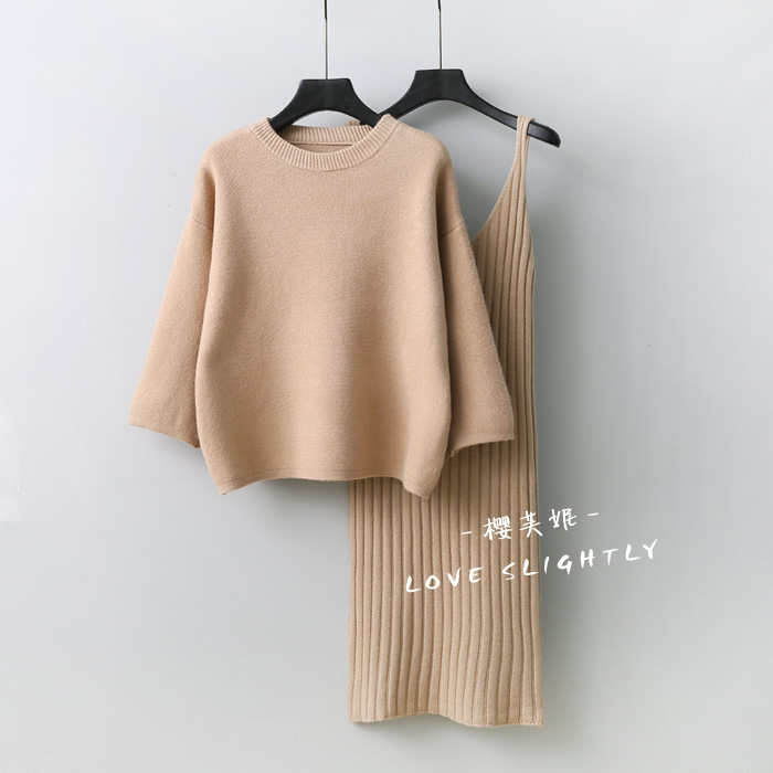 Set Váy Len Trẻ Trung Phong Cách Hàn Quốc AL16 - Hàng Quảng Châu Cao Cấp.