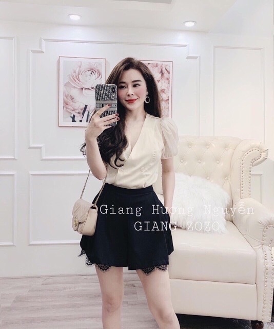 Chân váy phối ren xinh quá xinh