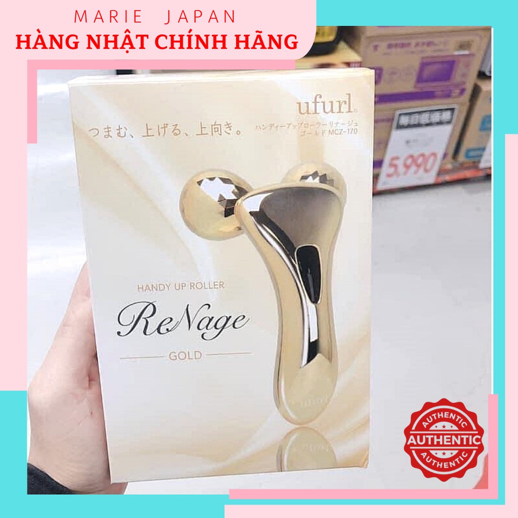 [HCM]Thanh lăn massage nâng cơ HANDY UP ROLLER RENAGE GOLD UFURL [NỘI ĐỊA NHẬT]