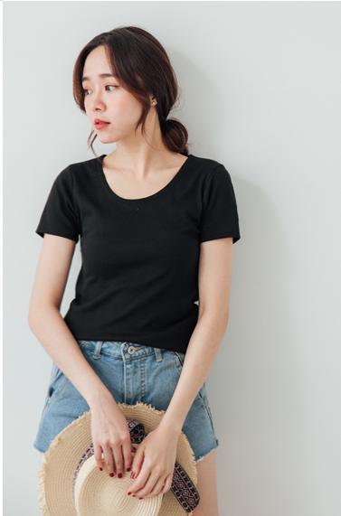 [HCM]Áo Thun Nữ Nữ Cổ Tròn Tay Ngắn