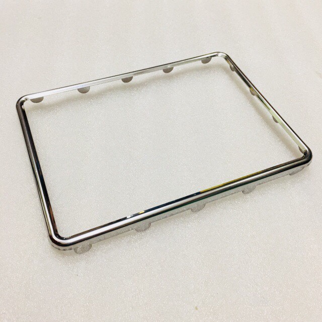 Khung viền biển số inox trắng