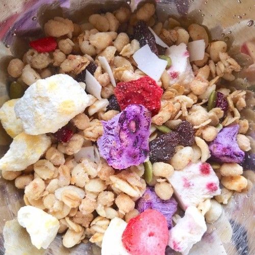 1KG = 2TÚI NGŨ CỐC SỮA CHUA HOA QUẢ GIẢM CÂN, KETO TÚI TRẮNG