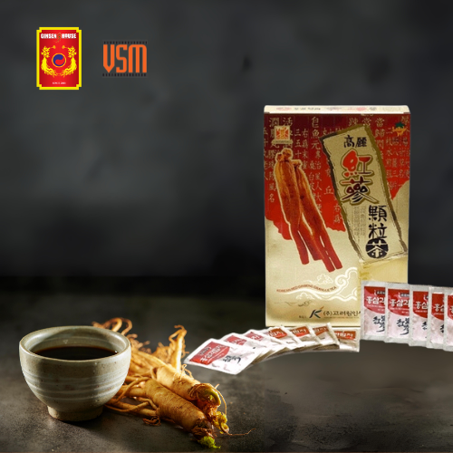 Trà Hồng Sâm Hàn Quốc Korean Red Ginseng Tea - Ginseng House (100 Gói x 3g)