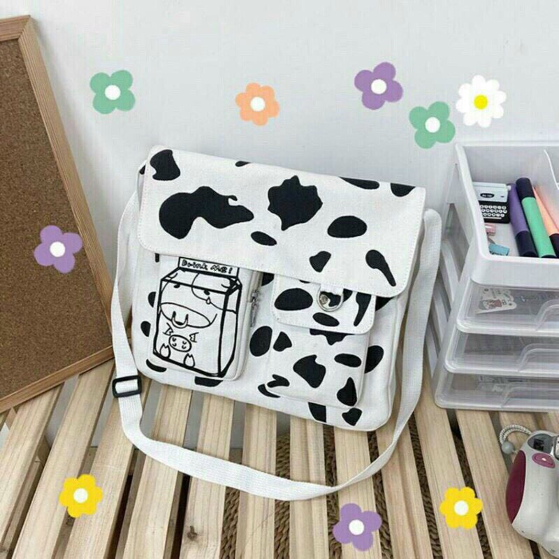 [ SIÊU PHẨM SIÊU HOT ] TÚI XÁCH ĐEO CHÉO BÒ SỮA SIÊU CUTE CHẤT VẢI BỐ LOẠI 1 THỜI TRANG MỚI NHẤT HIỆN NAY