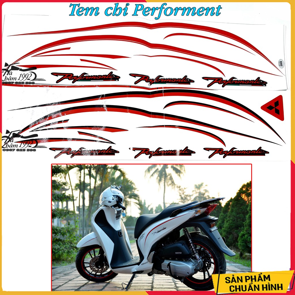 Tem Chỉ Performent Dán SH. SH Mode, Vision, Tem Chỉ Dán SH, SH Mode, Vision; Tem Chỉ Dán Xe Máy