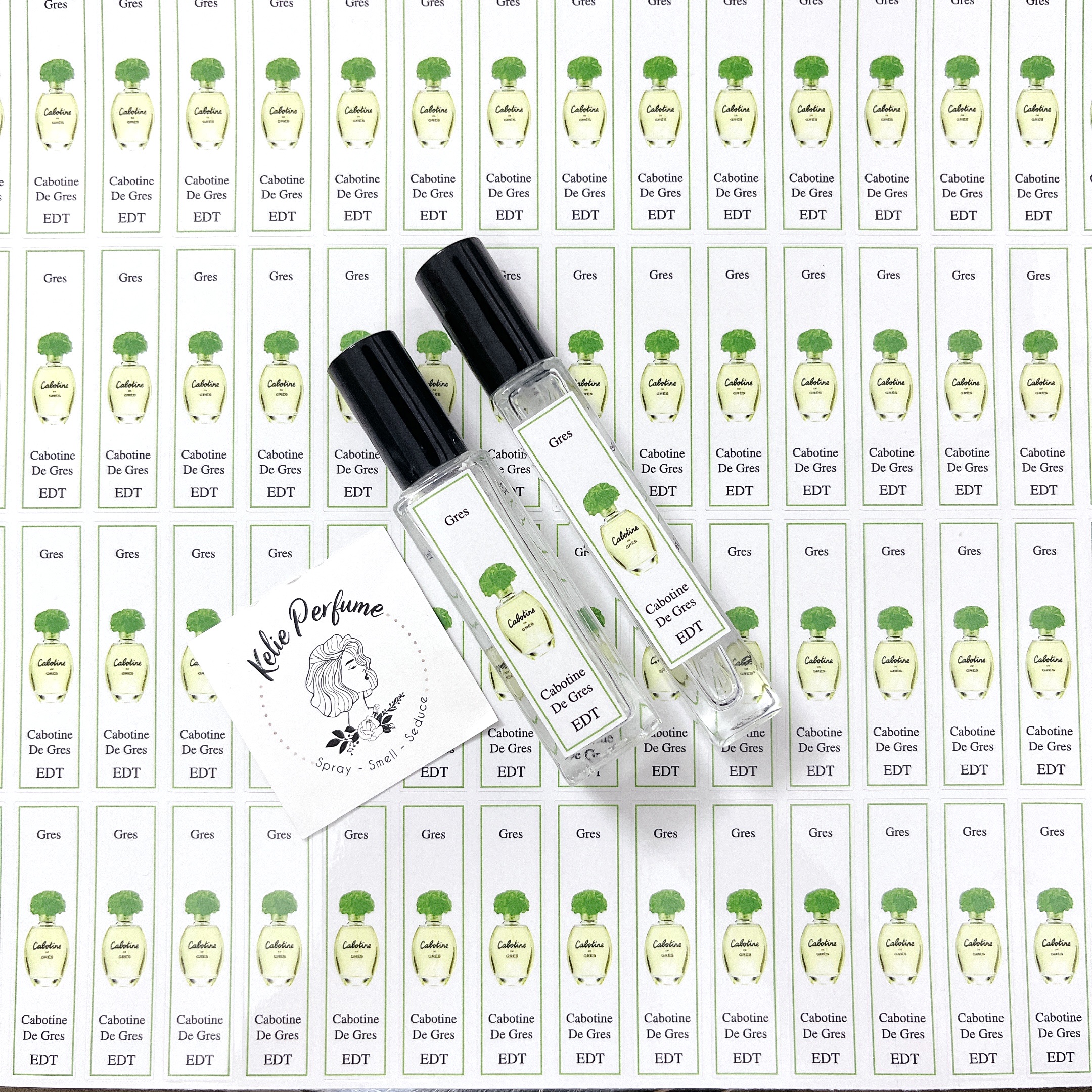[Ho Chi Minh] combo 10 sheets of Gres perfume bottle for extract bottle with all series