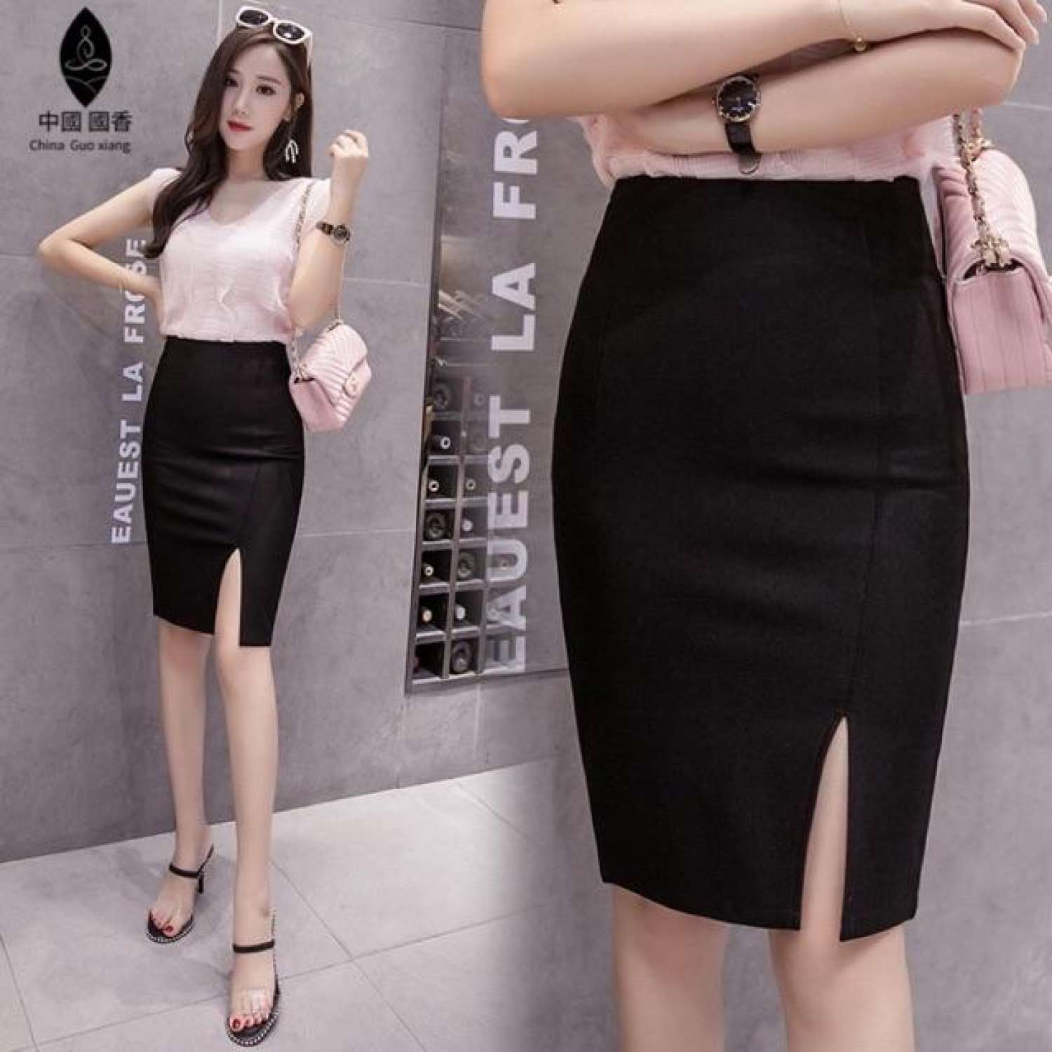 CHÂN VÁY BÚT CHÌ CÔNG SỞ XẺ TÀ TRƯỚC MSCV157