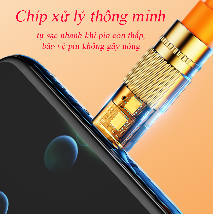 Cáp sạc nhanh cho Iphone, type-C và Micro USB siêu bền