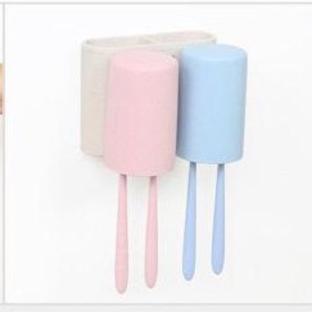 Kệ để kem đánh răng và bàn chải kèm 2 cốc E1701