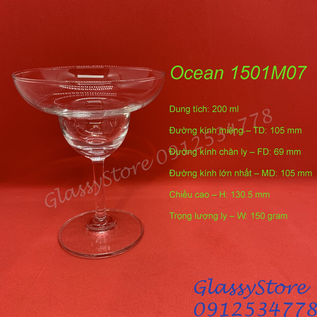Ly (cốc) thủy tinh Ocean Classic – 1501M07 – 200ml (Hàng nhập khẩu Thái Lan chính hãng) (1 cái)