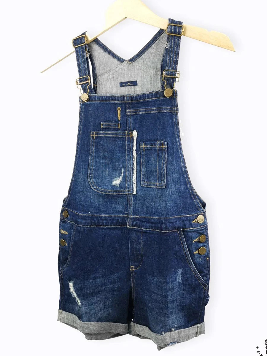 Quần Short Yếm Jean Nữ MESSI SJW-304-16