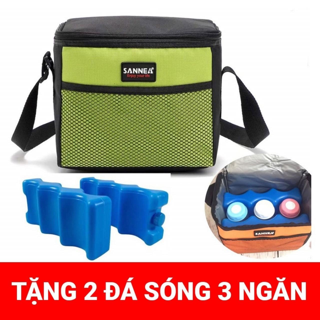 Túi giữ nhiệt Sanea (tặng 2 đá sóng Vcoool)