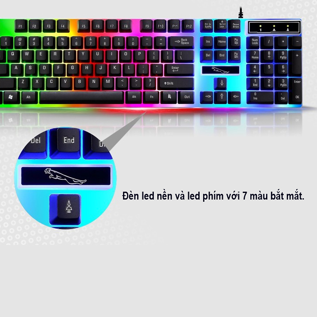 Bàn phím G21 LED giả cơ game chuyên dụng