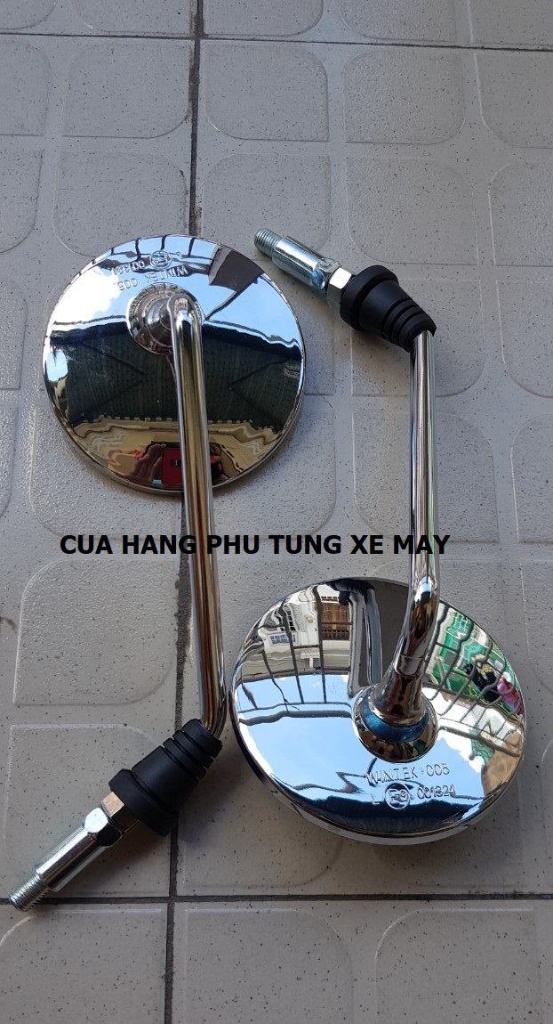 Gương chiếu hậu tròn inox - giá 1 cặp