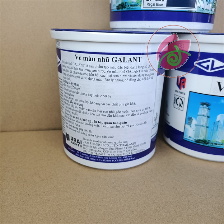 [Sơn chậu] Ve màu xanh dương Galant 1kg