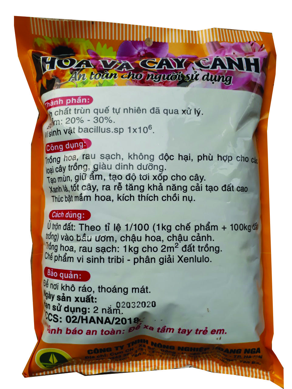Phân trùn quế cho hoa và cây cảnh túi 2kg