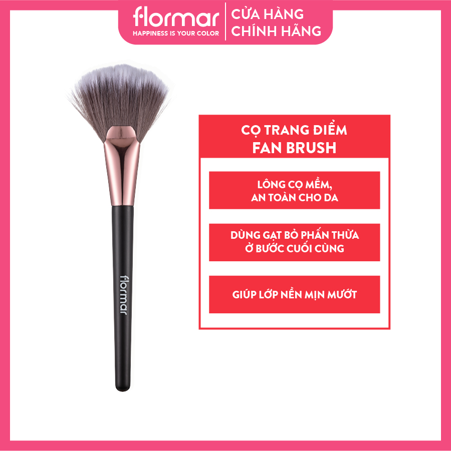 Cọ trang điểm bắt sáng Flormar Highlight Fan Brush