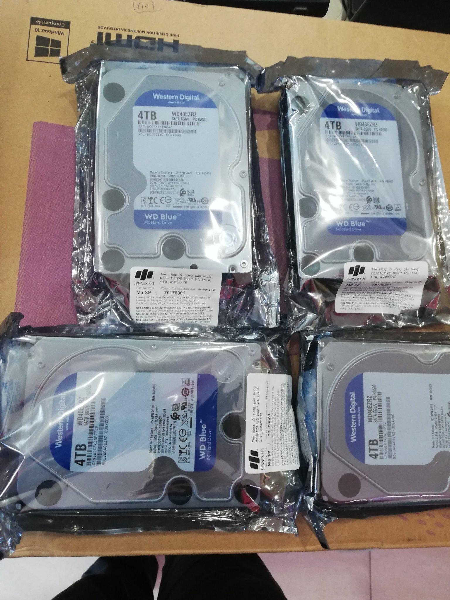 [HCM]Ổ cứng 4TB WD BLUE cho PC