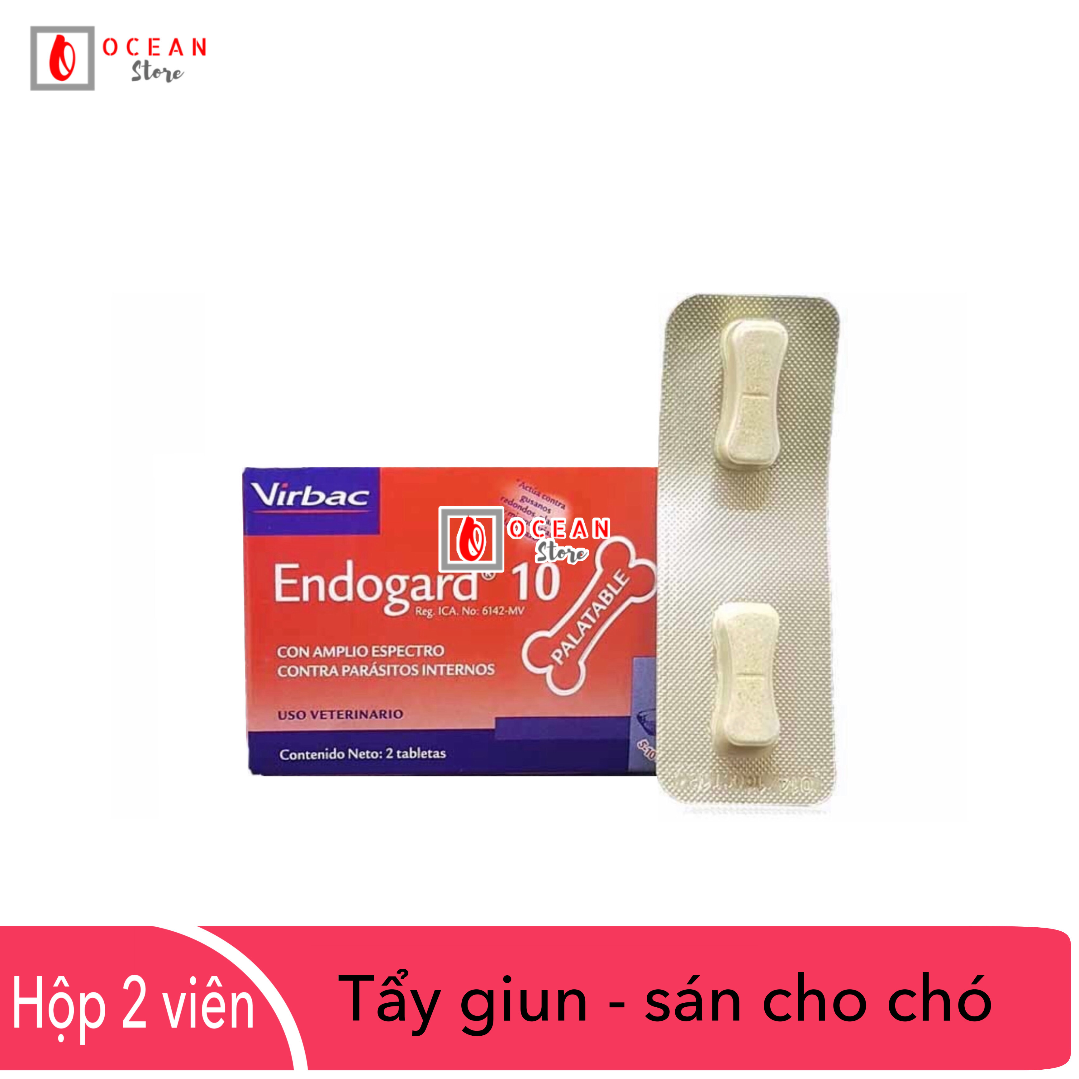 Viên uống tẩy giun cho chó - Tẩy giun Endogard hàng Pháp