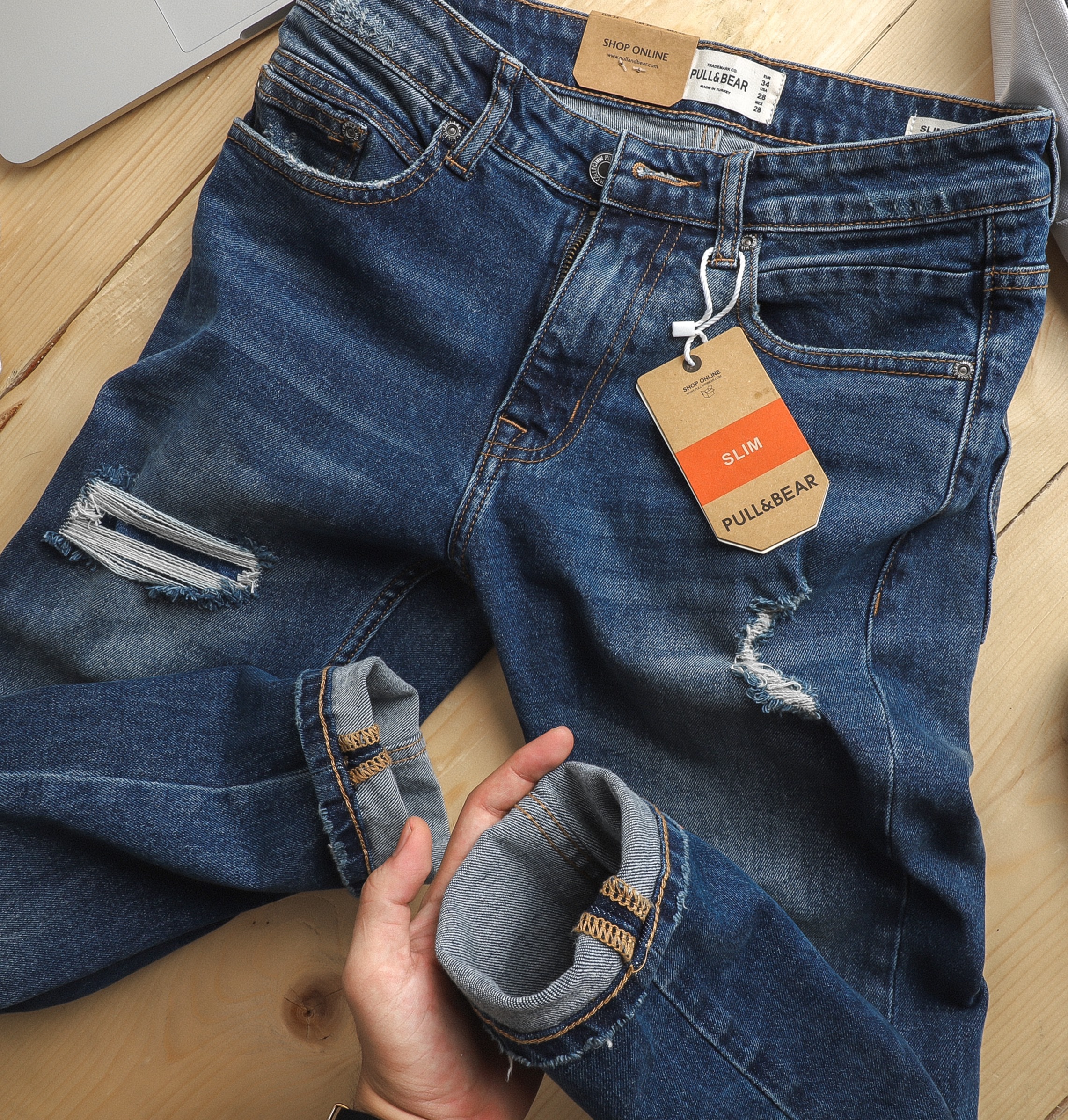 [HCM]Quần jean rách Pull&Bear 1058