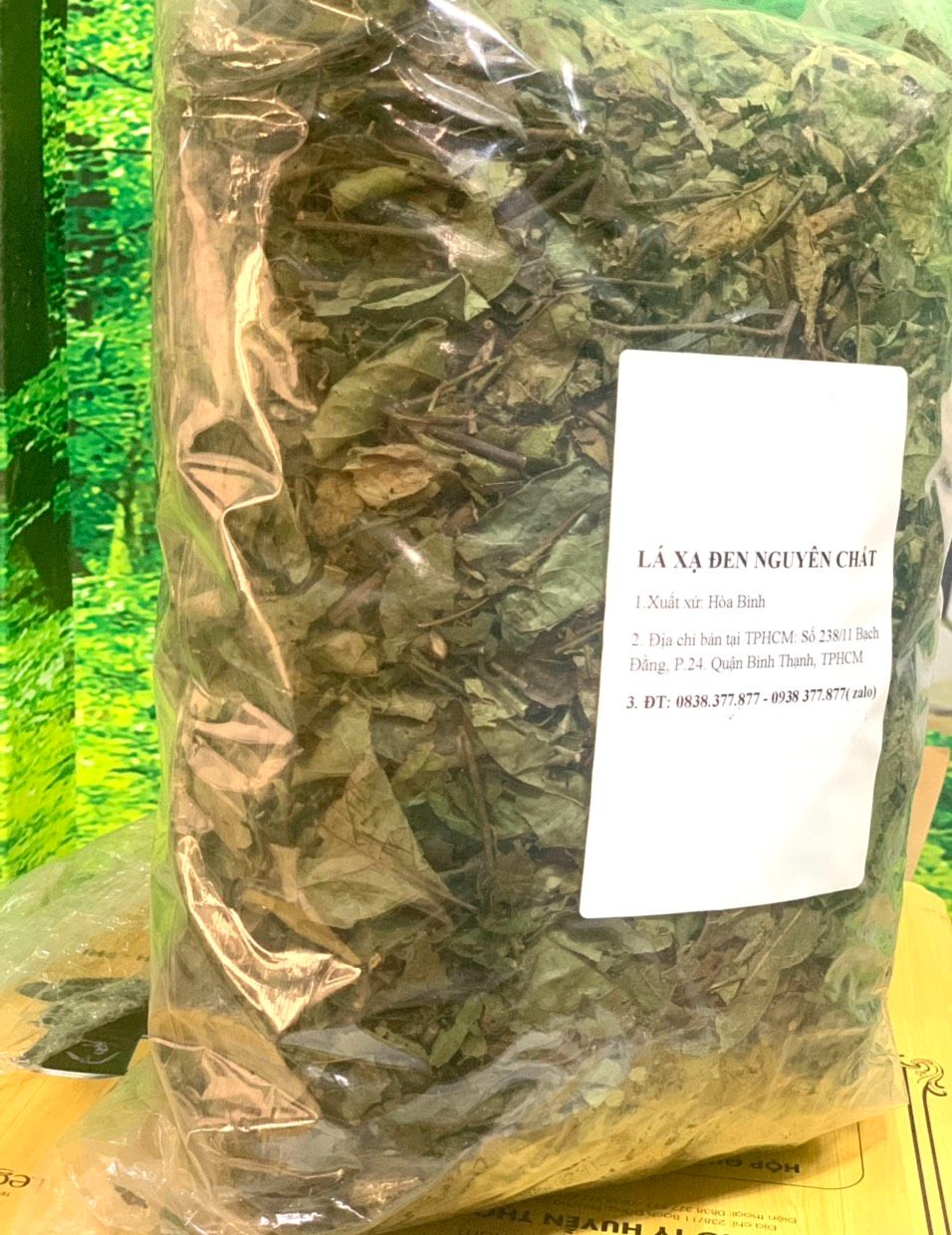 Lá Xạ Đen Nguyên Chất ( Bịch 1kg) - Xạ Đen Hòa Bình