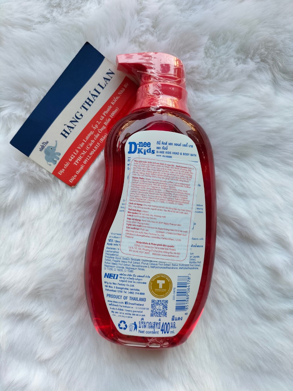[HCM]SỮA TẮM GỘI DNEE KIDS THÁI LAN 400ML