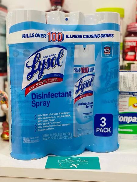 XỊT DIỆT KHUẨN LYSOL CỦA MỸ