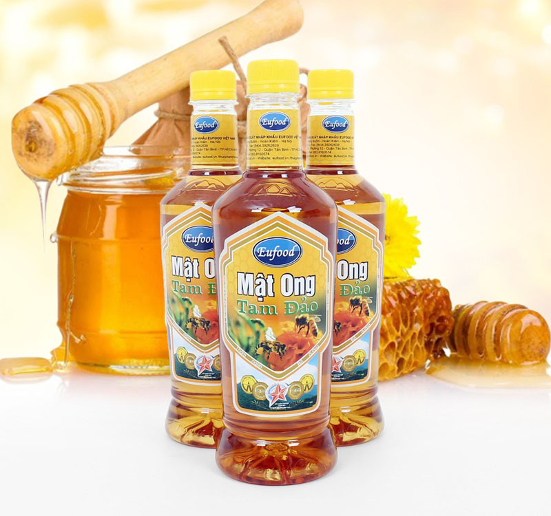 Mật ong Tam Đảo Eufood chai 860g