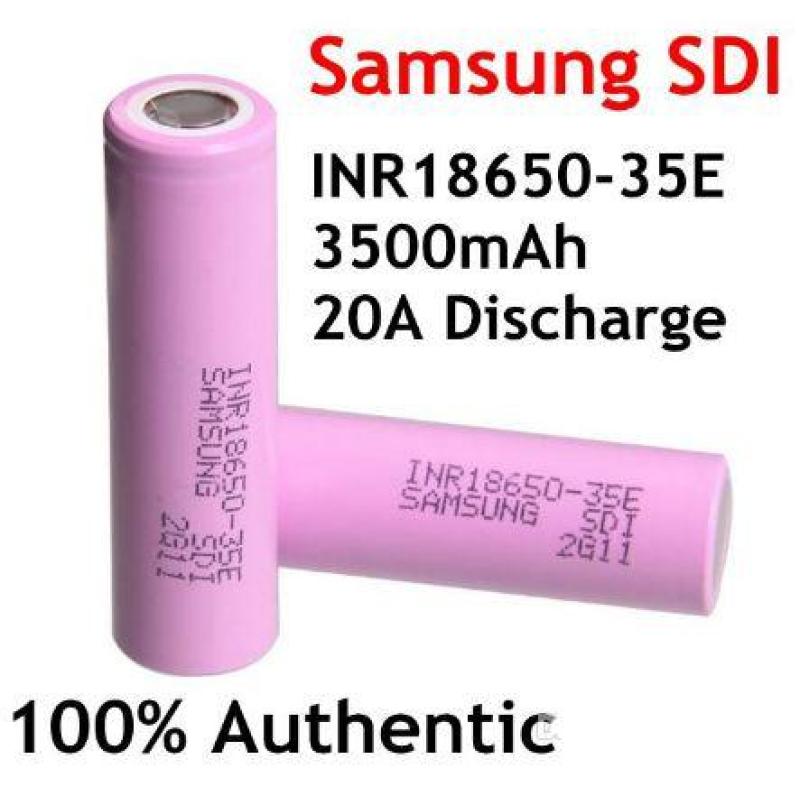 Pin sạc Samsung INR18650-35E 3500mAh xả 20A cho quạt mini, đèn pin, máy khoan cầm tay...