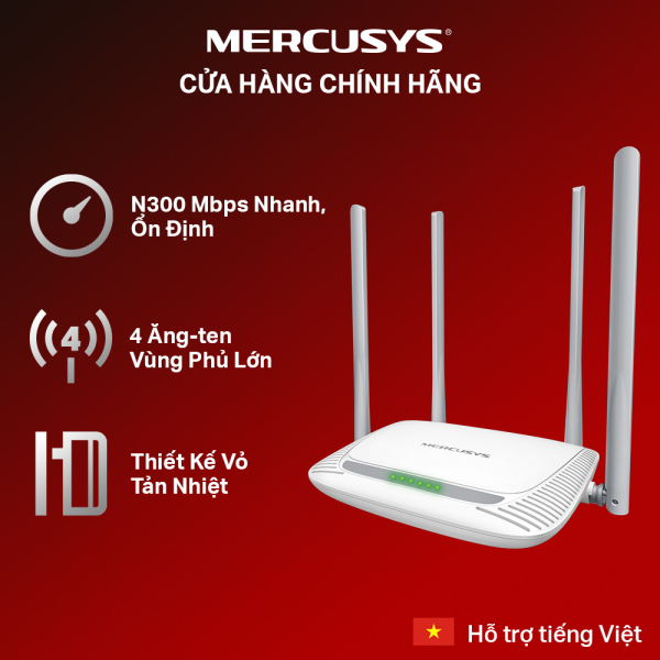 Bộ Phát Wifi Mercusys MW325R Chuẩn N 300Mbps