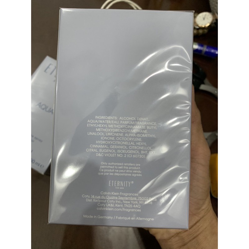 [HCM]Nước hoa ck eternity aqua 200ml full seal