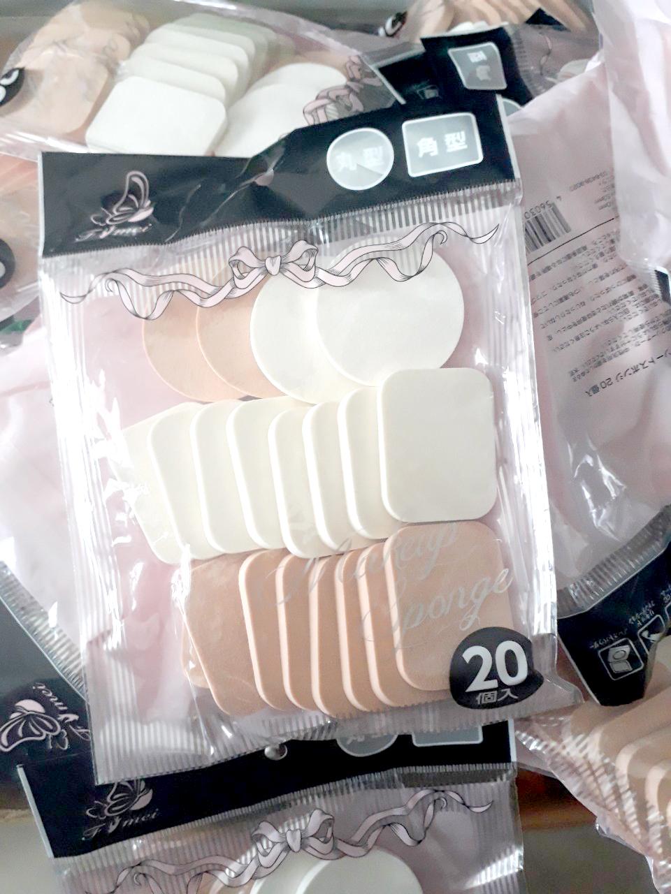 Combo túi bông phấn bông kem 20 miếng