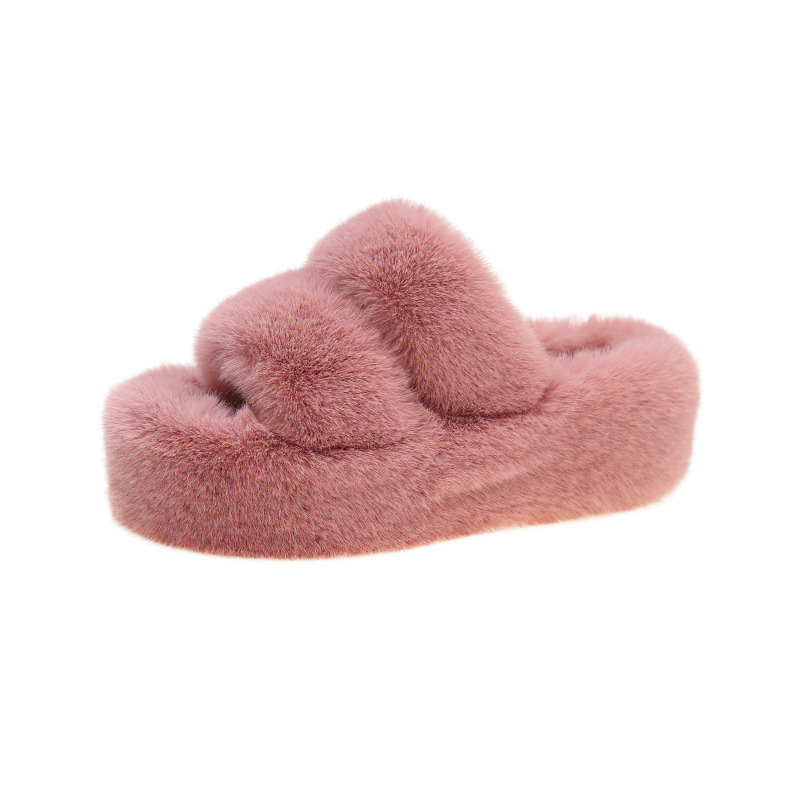 3TDEP- Dép lông bản 2 quai đế cao cấp, dép lông nữ 7cm , chất lông mịn, lùi 1 size