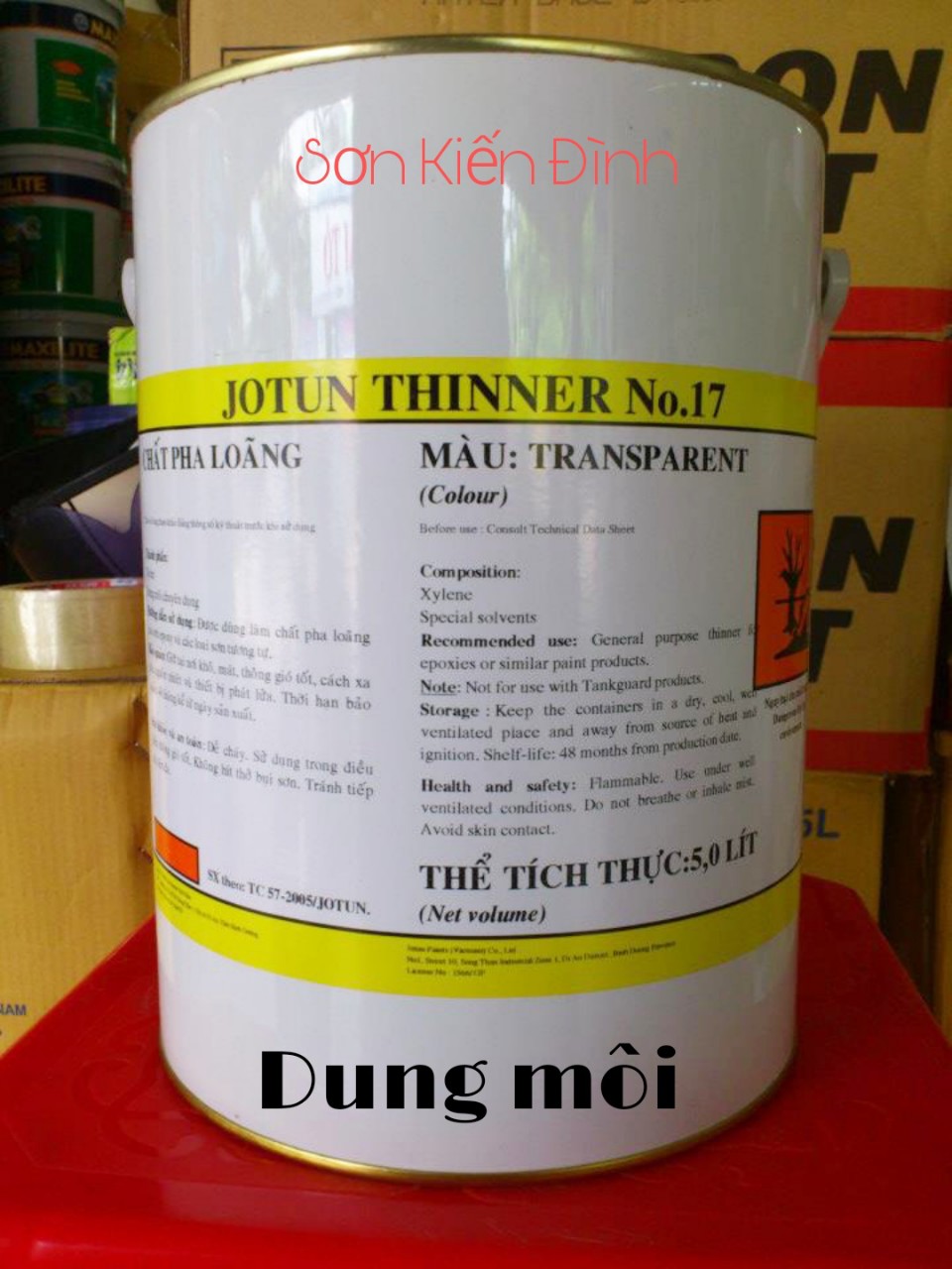 [HCM]Dung môi Thinner 17 pha sơn lót epoxy Jotun penguard 5L