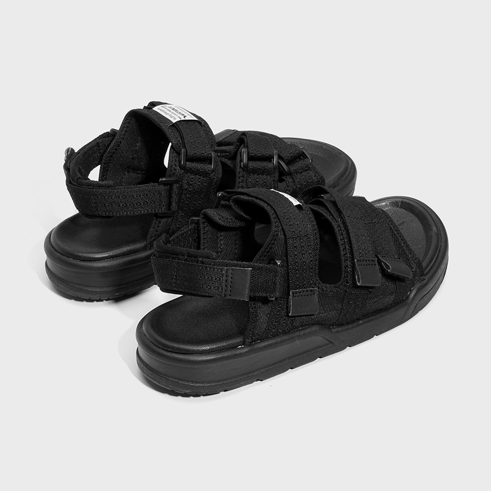 Giày Sandal 2 Quai Ngang Vento 1001 Full đen