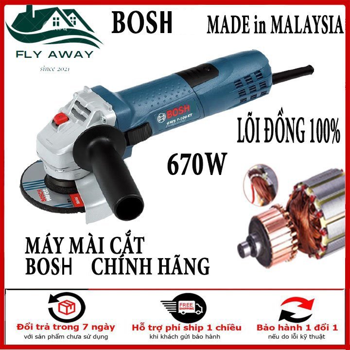 Mẫu máy mài bossh chính hãng máy mài cắt 1 tấc bossh gws 6-100 công xuất 670w máy mài cắt sắtgạchtônvvvvvvv......
