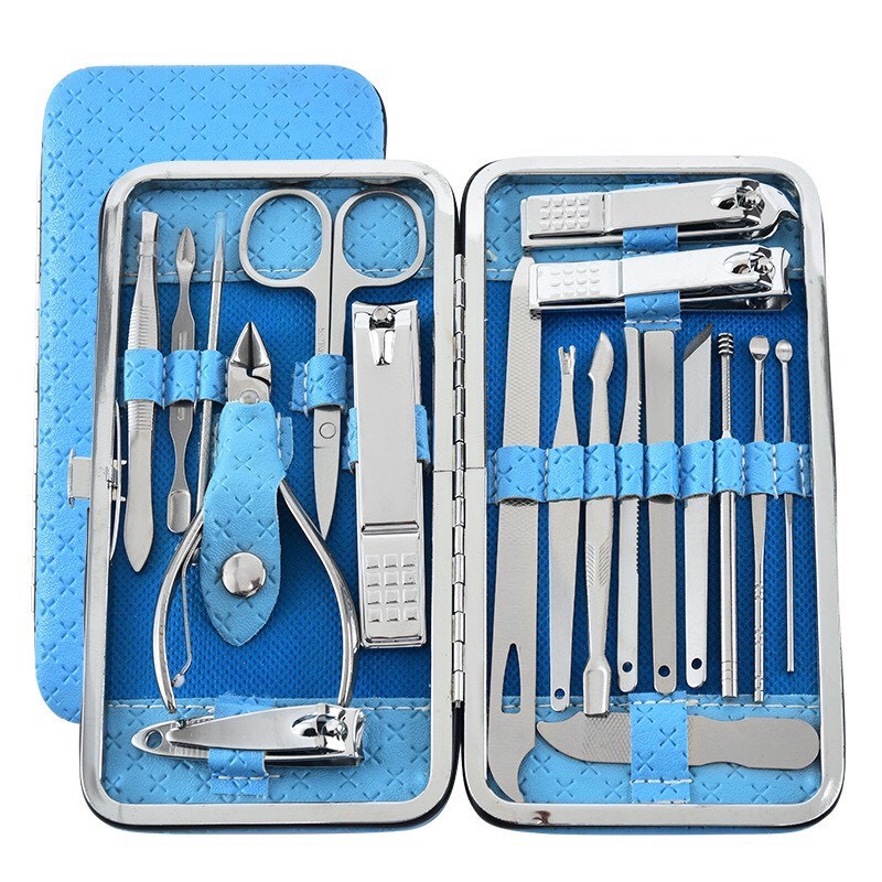 Bộ làm móng 19 món thép không gỉ