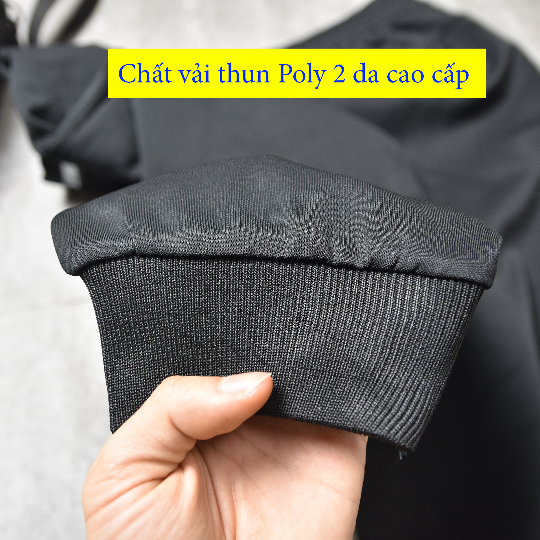 Quần Jogger thể thao nam mã[Q02] chất thun Poly 2 da cao cấp.
