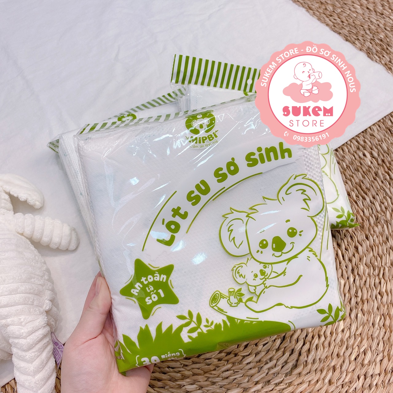 Miếng Lót Sơ Sinh MIPBI - Bịch 30 Miếng