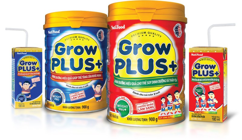 SỮA Growplus cho trẻ suy dinh dưỡng thấp còi