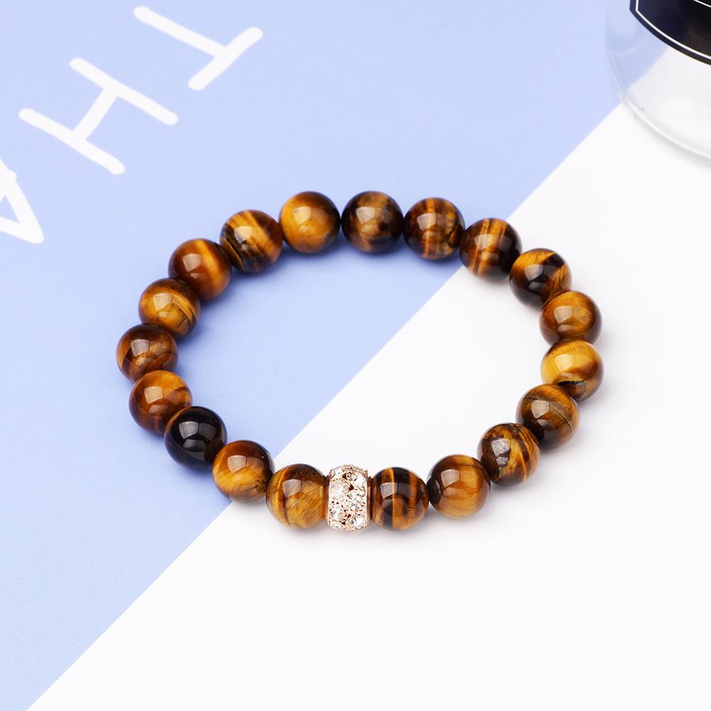 VÒNG ĐEO TAY NỮ CHUỖI ĐÁ MẮT HỔ 8MM (8 ly) - VT1106