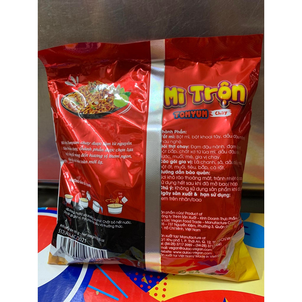 Mì Trộn Tomyum Chay - Gói 95g